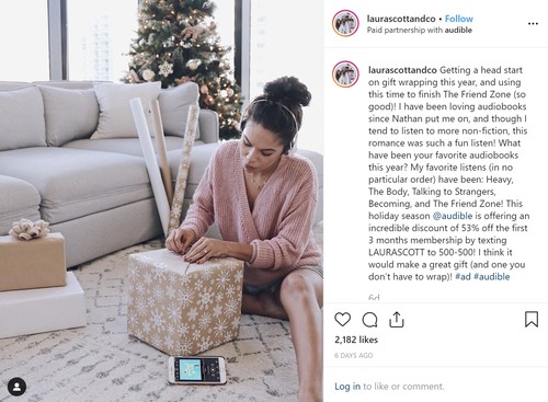 Instagram post example
